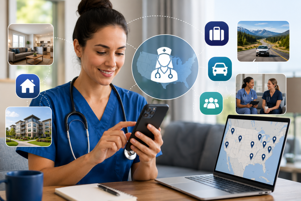 Travel Nursing Apps helping nurses find housing and travel assignments across the USA