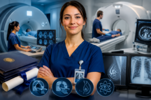 Radiology Tech Certifications including MRI certification and CT certification for higher healthcare salaries