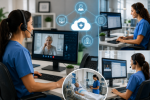 Healthcare Staffing solution with telehealth nurses supporting hospitals remotely